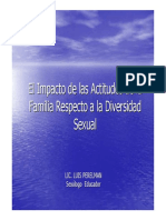 El Impacto de Las Actitudes de La Familia Respecto A La Diversidad Sexual