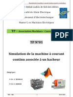 Université Djillali Liabès de Sidi Bel-Abbès Faculté de Génie Electrique Département D'electrotechnique Master 1 en Machines Electriques