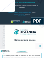 Presentación de Epistemología Clásica