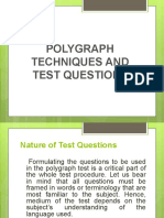 TEST and QUESTION TECHNIQUES