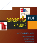 Corporate Tax Planning