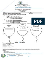 First Summative Test in English S.Y 2021-2022