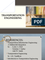 Transportation Engineering Chapters 1 3