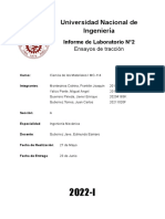 Informe de Laboratorio N°2-Ensayos de Traccion-Unifim