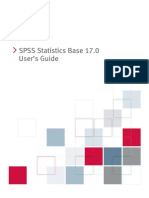 SPSS 17 Statistics Base Guide