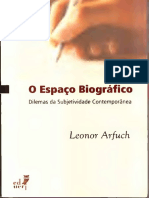 Leonor Arfuch - O Espaço Biográfico. Dilemas Da Subjetividade Contemporânea-EdUERJ (2010)