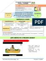 Vi Experiencia de Aprendizaje - Act 1 - 5° Grado - Sem 1