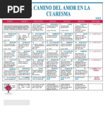 El Calendario Del Camino Del Amor in La Cuaresma 2019