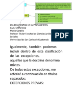 Esquema Excepciones Previas