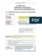 Análise de Alternativas de Investimentos - Métodos