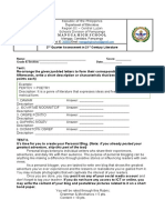 21ST Century 2ND Quarter Assessment