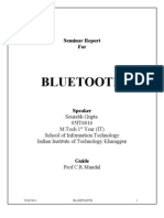 Bluetooth: Seminar Report For