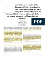 Auditoria Energética en El Campus de La Universidad Técnica Del Norte, Ubicado en La Ciudadela El Olivo