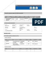 Primera Sección: N.° Nombre Institución Cód. Mod. Región Provincia Distrito Programa de Estudios Código de La Plaza