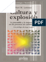 Lotman, Y. Cultura Y Explosion