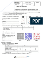 Devoir de Contrôle N°1 1er Semestre - Sciences Physiques - 1ère AS (2018-2019) MR BARHOUMI Ezedine