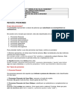 8º Ano Semana de 22 A 26 de Fevereiro