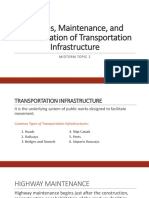 M.3. Maintenance and Rehabilitation of Transportation