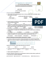 Evaluación de Subsanacion de Matemática