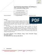 Algerian Green Hydrogen Production Opportunities and Challenges in Light of A Sustainable Energy System