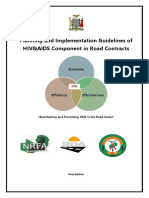 Final Planning and Implementation Guidelines of HIV Component in Road Contracts