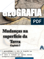 CAP. 7 - Mudanças Na Superfície Da Terra