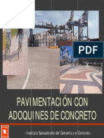 Presentación Diseño y Mantenimiento de Pavimentos Con Adoqu