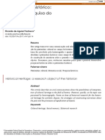 PACHECO - Ricardo de Aguiar - O Patrimônio Histórico - Objeto de Pesquisa Do Historiador - 2017