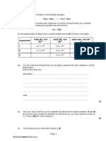 Rate Equations - 1 QP