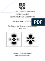 1A The Shapes and Structures of Molecules Student Handout Part Two 2022.23