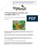 12 Monarch Diseases Parasites and Caterpillar Killers