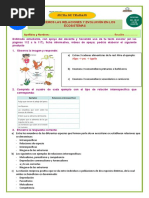 Ficha Trabajo - Relaciones y Evolución Ecosistema