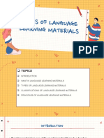 Types of Language Learning Materials