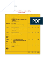 Personal Diet Plan - Assignment