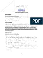 FIN 336. Syllabus International Finance