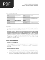 Sílabo Gestión Contable y Financiera - 2022-1