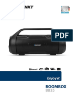 Blaupunkt Bluetooth Speaker Boombox - BB35 - Manual