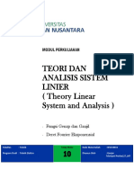 Modul 10 - Teori Dan Analisis Sistem Linier (T.Elektro)