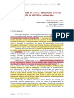 Práticas Leitoras Na Escola Letramento Literário Através Da Contística Machadiana