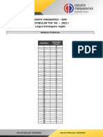Gabarito - Preliminar - UNIT - TOP 100 - 2023.1