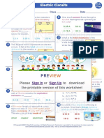 Worksheet Physics High School Electric Circuits 3