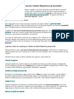 Aprende Sobre Lo Que Son Los Estados Financieros Proyectados