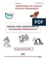 Guia de Practicas de Fisicoquimica Farmaceutica Ii 2022 I