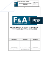 Procedimiento de Metodo Tomografia Electrica - en Talud