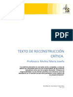 Texto de Reconstrucción Crítica