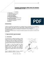 Leçon N°5: Approximation Gyroscopique. Effets Dans Les Domaines Macroscopique Et Microscopique. (1 CU)