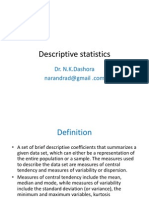 Descriptive Statistics