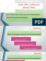 Cot Speech Principles