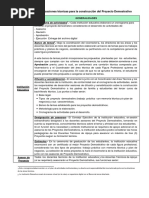 Anexo 3. Especificaciones Técnicas para La Construcción Del Proyecto Demostrativo