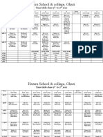 9to 12 Boys Time Table